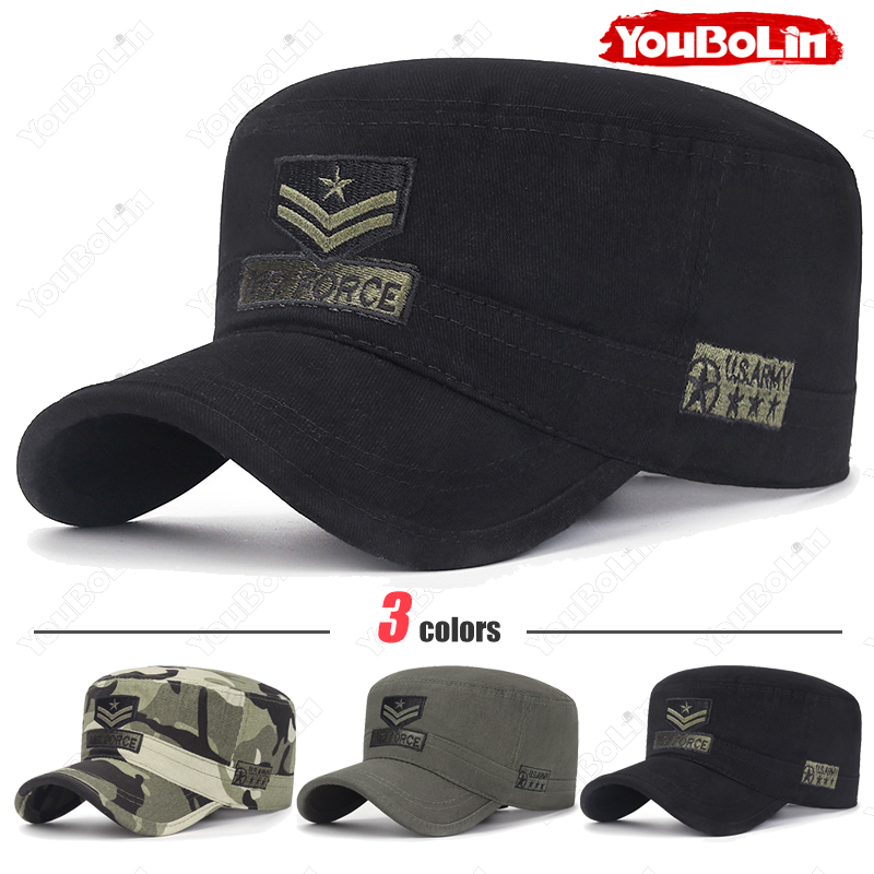 Academy Sports Outdoor - Düz Tepeli Askeri Şapka, Unisex, Açık