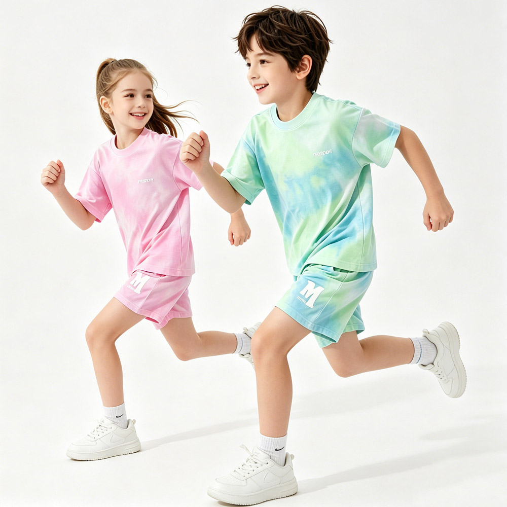 Outdoor Sport Outfit - 5-14Years Çocuklar Spor Seti Pamuk Erkek