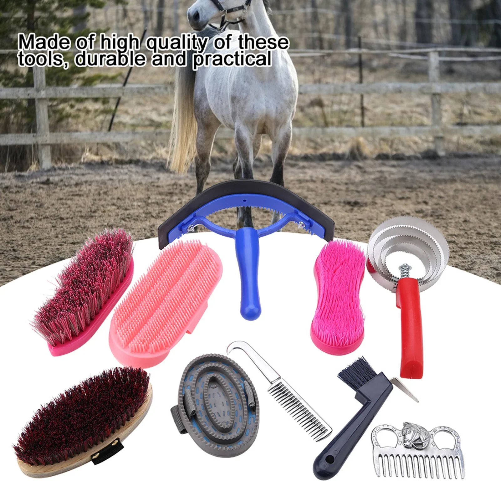 Grooming Kit Horse - 10 Parça At Bakım Seti Binicilik