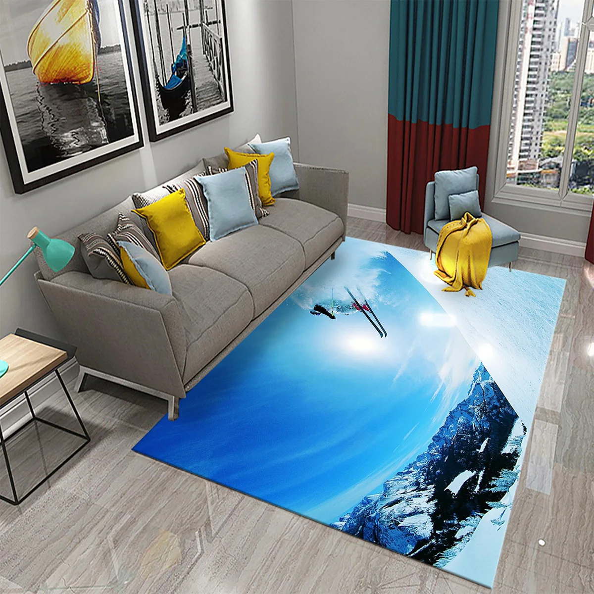 Kayak Kar Dağ Tema Halı Çocuk  - Outdoor Sport Flooring incelemesi ve fiyatı