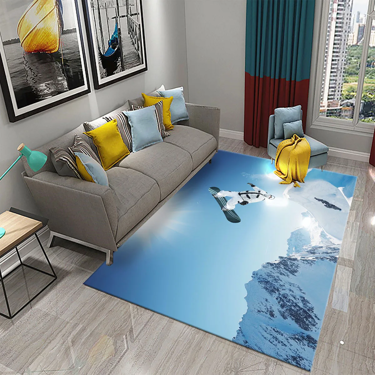 Kayak Kar Dağ Tema Halı Çocuk  - Outdoor Sport Flooring incelemesi ve fiyatı