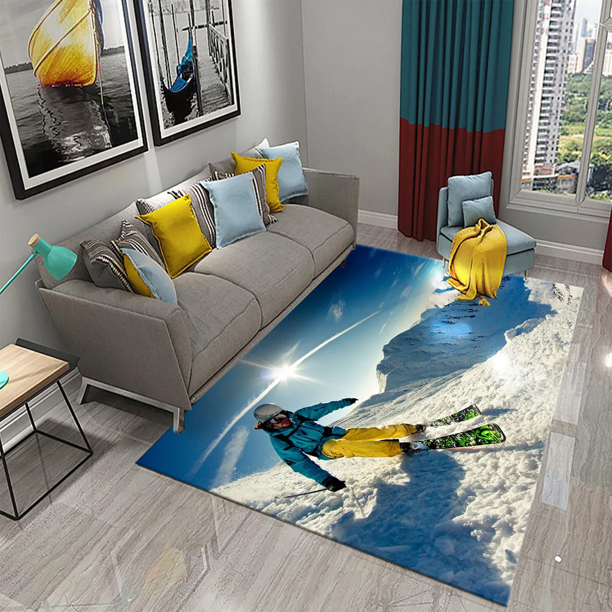 Kayak Kar Dağ Tema Halı Çocuk  - Outdoor Sport Flooring incelemesi ve fiyatı